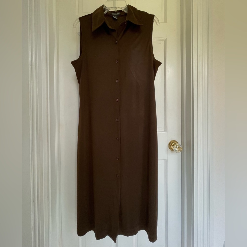 Dark brown sleeveless dress by elements size extra large